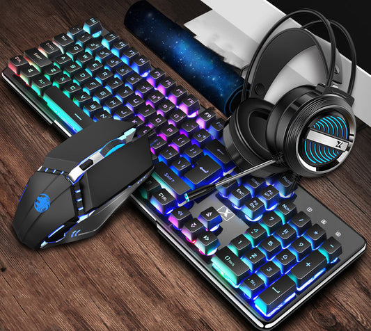 Three-piece Keyboard, Mouse And Headset Set